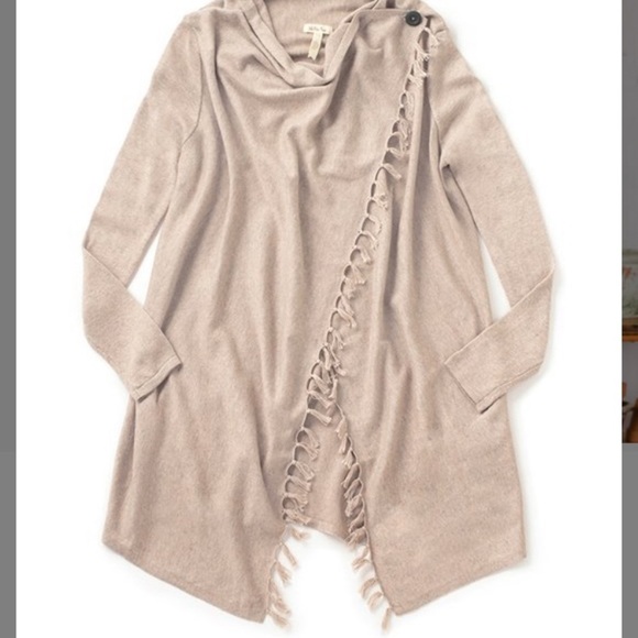 Matilda Jane - Overlapping Fringe Beige Cardigan - Picture 4 of 15